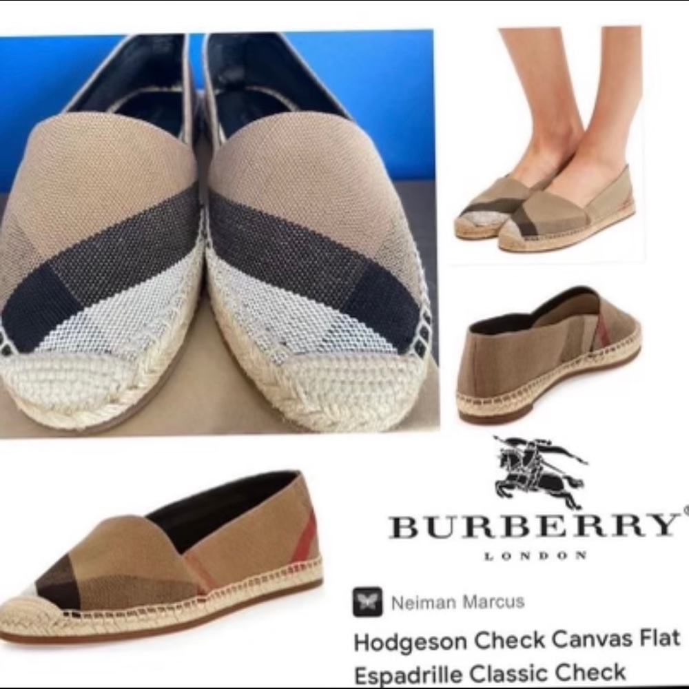 Hodgeson Check Canvas Flat Espadrille Classic